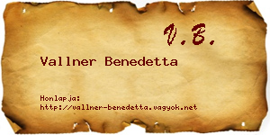 Vallner Benedetta névjegykártya